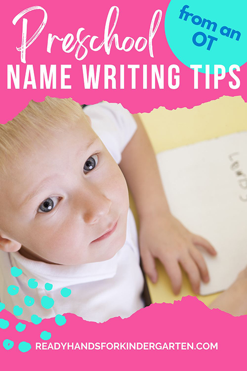 Name writing tips for preschool 