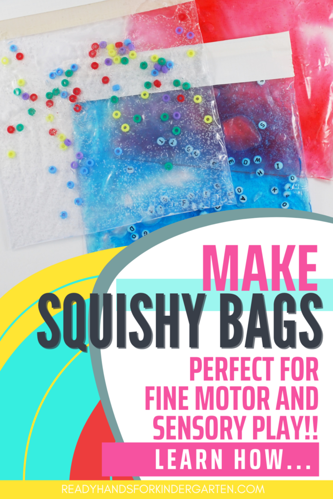 learn how to make a squishy bag for fine motor and sensory play 