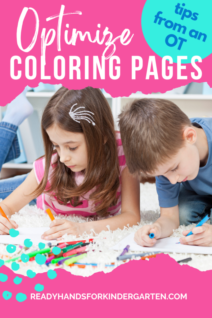 coloring pages for kids used for optimizing skills with picture of kids coloring 